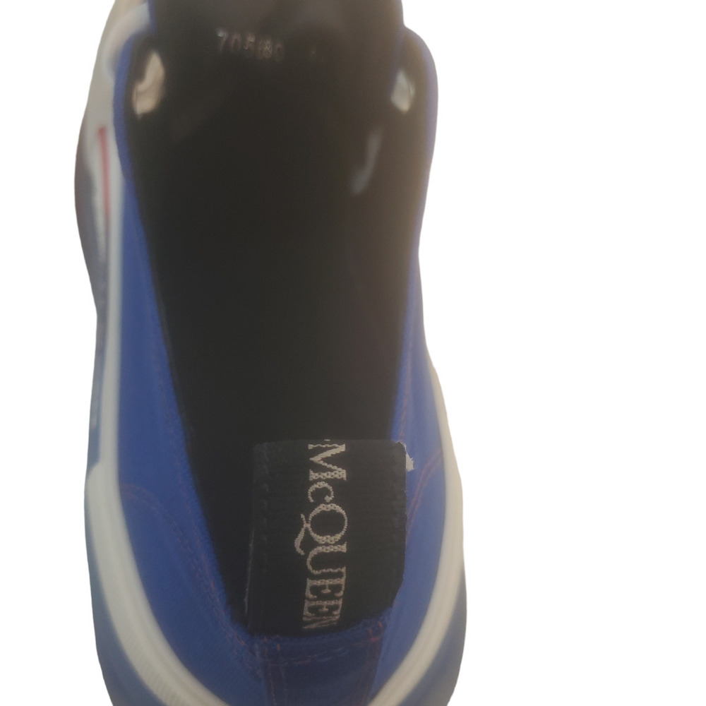 Alexander Mcqueen Mens  Shoes Tread Slick Lace Up Sneakers Black 9M